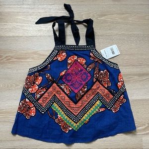 Free People Cool Cabana Embroidered Top